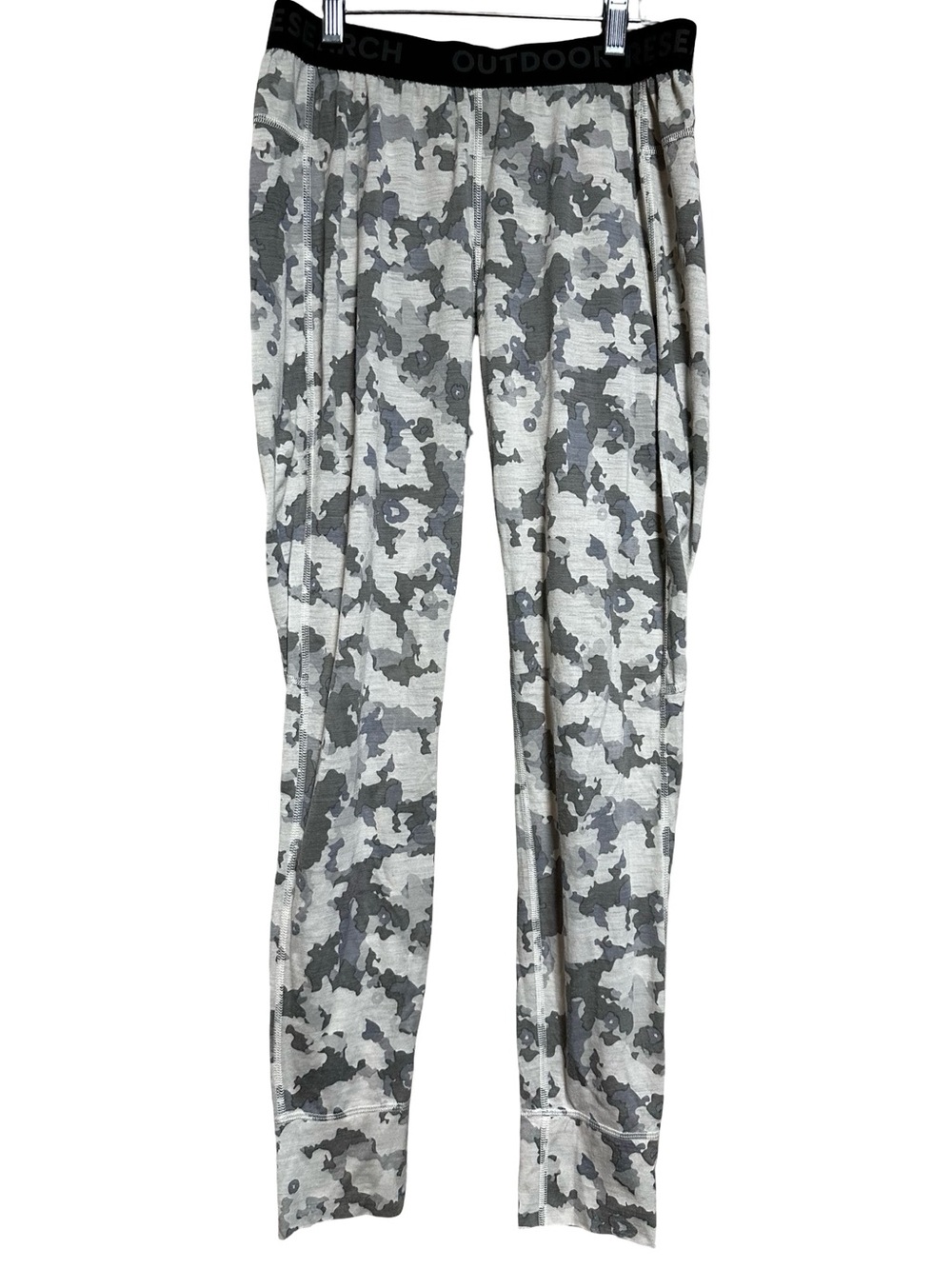 Outdoor Research Alpine Onset Merino 150 Baselayer Bottom Leggings in Grey Camo - Picture 2 of 10